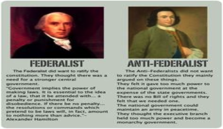 federalists vs anti federalists essay